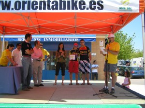 Podium de Orientabike en Boadilla del monte