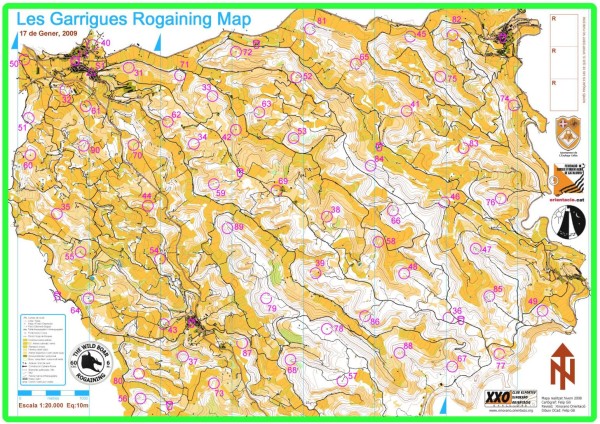 Mapa Rogaine de Lleida