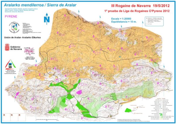 mapa-rogaine-navarra-sierra-aralar