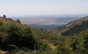 Vistas de Madrid y el embalse de Santillana